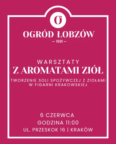 06.06  Warsztaty tworzenia soli spożywczej z ziołami - bilet wstępu